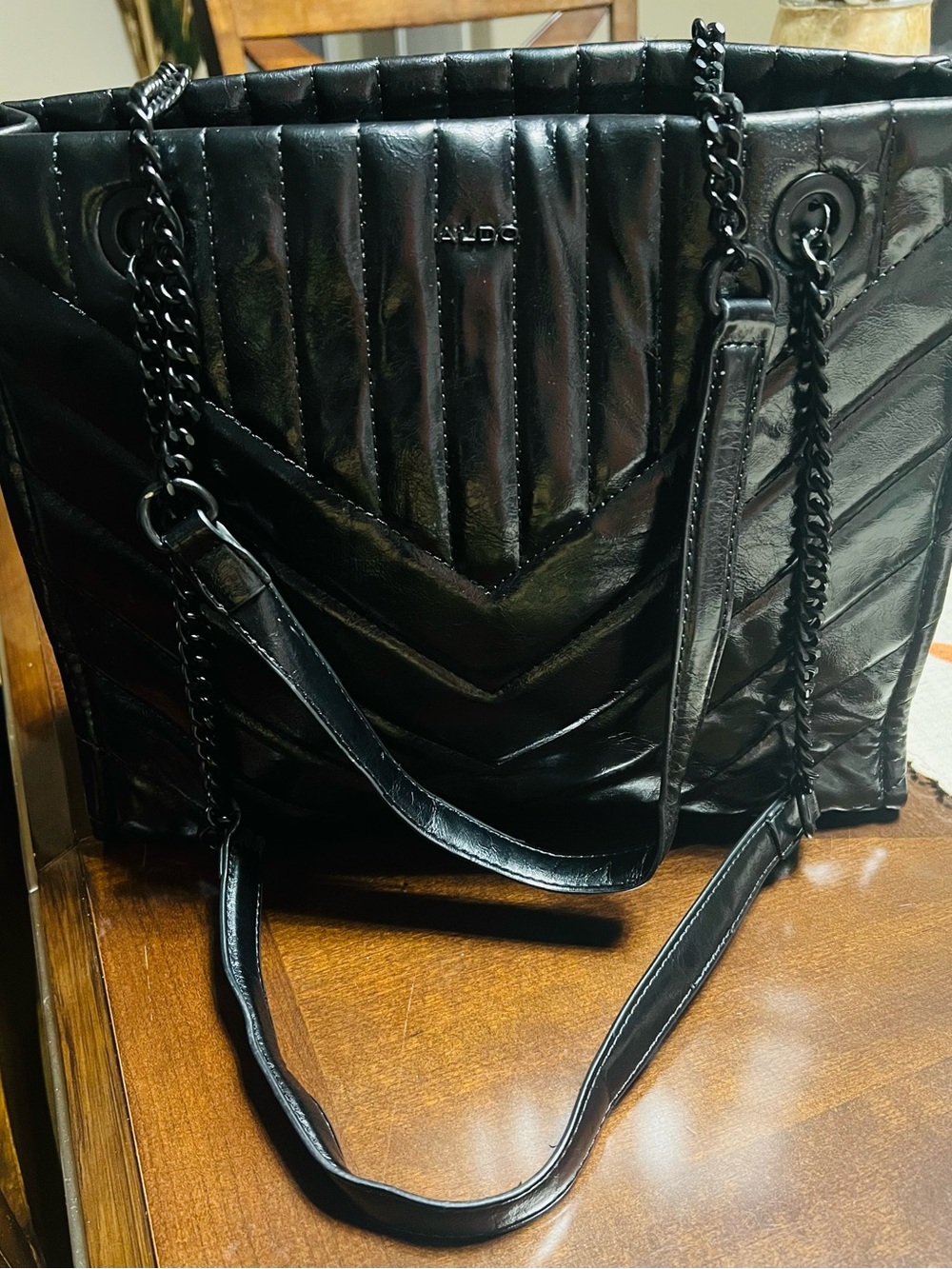 Aldo Black Interior Handbag Organizer